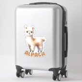Schattige Alpaca - Kwekerij Sticker (Koffer)
