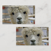 Schattige Alpaca Meadows Visitekaartje (Voorkant / Achterkant)