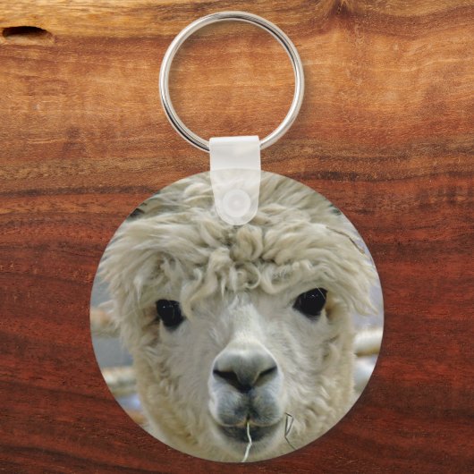 Schattige Alpaca Sleutelhanger (Voorkant)