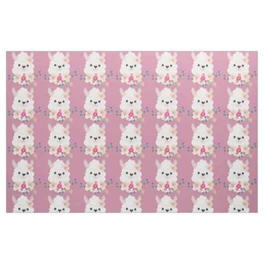 Schattige Alpaca Stof (Fat Quarter)