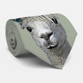 Schattige Alpaca Stropdas (Opgerold)