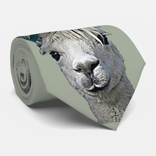 Schattige Alpaca Stropdas (Opgerold)