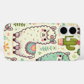 Schattige Alpaca telefoonhoes 🦙📱 Case-Mate iPhone Case (Achterkant (horizontaal))