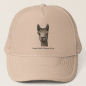 Schattige Alpaca Trucker Pet (Voorkant)