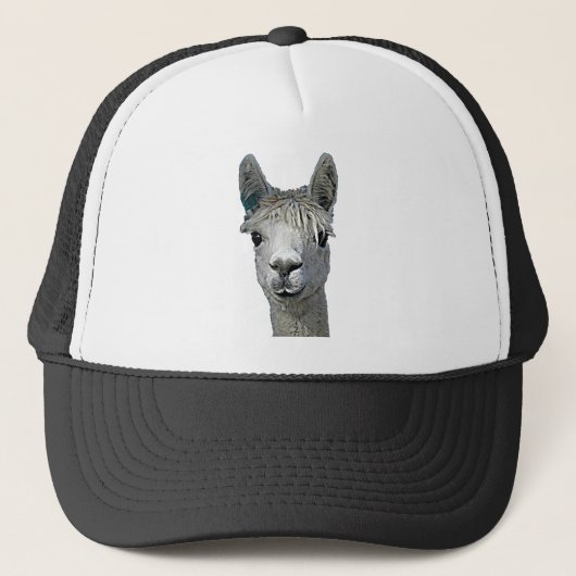Schattige Alpaca Trucker Pet (Voorkant)