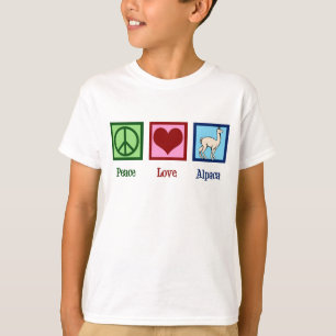 Schattige Alpakajongeren T-shirt