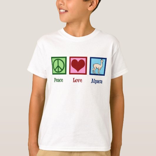 Schattige Alpakajongeren T-shirt (Voorkant)