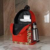 Schattige als Button of Morel Mushroom Red Sage Mo Bedrukte Rugzak