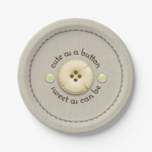 Schattige als een Button Baby shower Sip and See