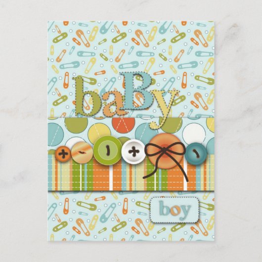 Schattige als een Button Briefkaart (Voorkant)