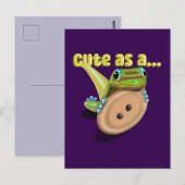 Schattige als een Button — GECKO Briefkaart (Voorkant / Achterkant)