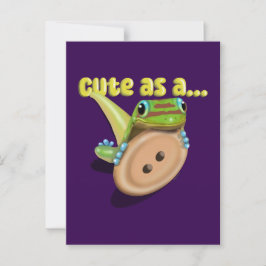 Schattige als een Button — GECKO Briefkaart