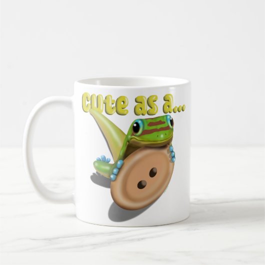 Schattige als een Button — GECKO Koffiemok (Links)
