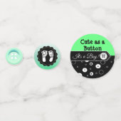 Schattige als een Button Jongens Baby shower Confe Confetti (Voorkanten)