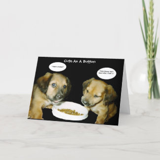 Schattige als een Button Verjaardag Kaart