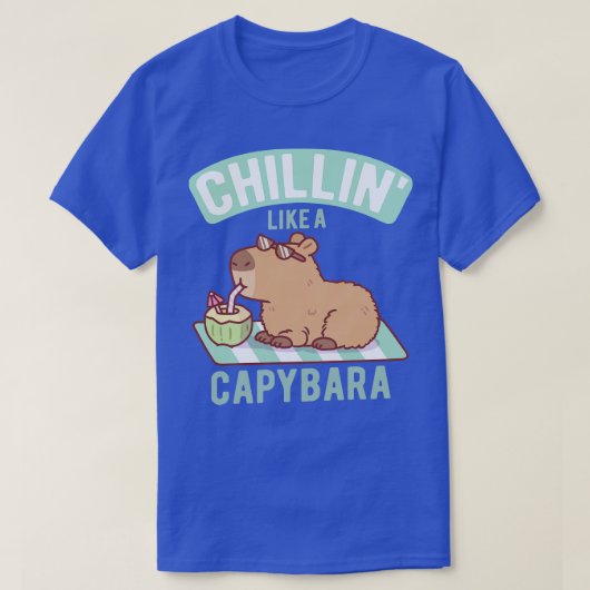 Schattige als een capibara t-shirt (Design voorkant)