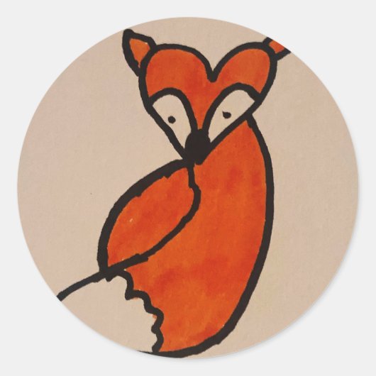 Schattige als een Fox sticker (Voorkant)