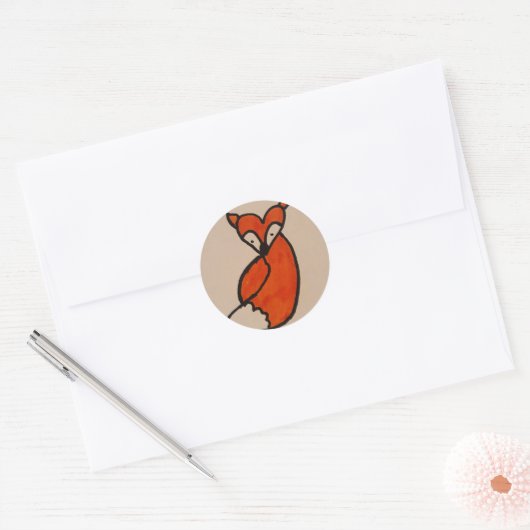 Schattige als een Fox sticker (Envelop)