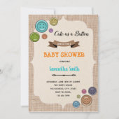 Schattige als uitnodiging voor een knopfeest (Voorkant)