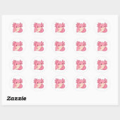 Schattige alxotol ronde sticker (Vel)