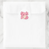 Schattige alxotol ronde sticker (Tas)