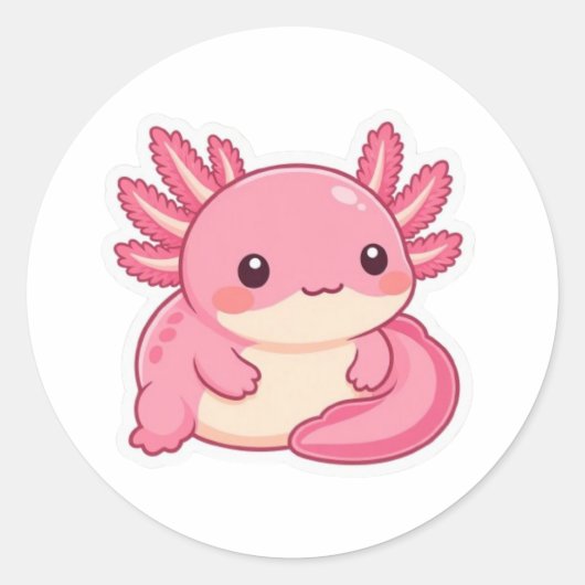 Schattige alxotol ronde sticker (Voorkant)