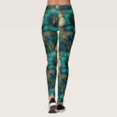 Schattige Amaryllis Sparkle Draag Atletisch Leggings (Achterkant)