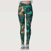 Schattige Amaryllis Sparkle Draag Atletisch Leggings (Voorkant)