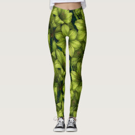 Schattige Amaryllis Sparkle Yoga Mode Leggings