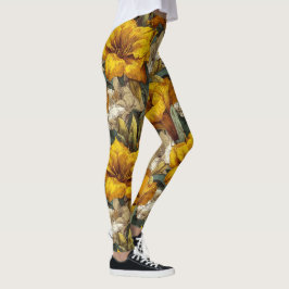 Schattige Amaryllis Thema Kleding Gewichtheffen Leggings
