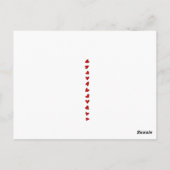 Schattige Amerikaans Indiaas Kinderen  Valentijn Briefkaart (Achterkant)