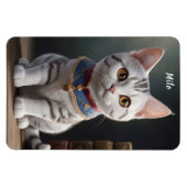 Schattige Amerikaans Korthaar Kitten met grote oge Magneet (Horizontaal)