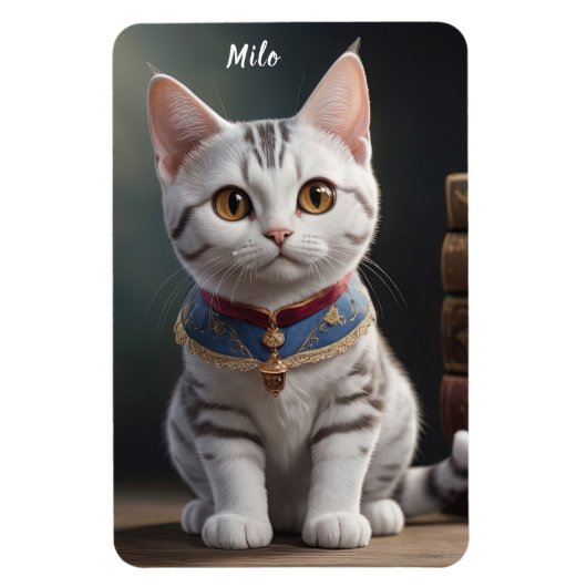 Schattige Amerikaans Korthaar Kitten met grote oge Magneet (Verticaal)