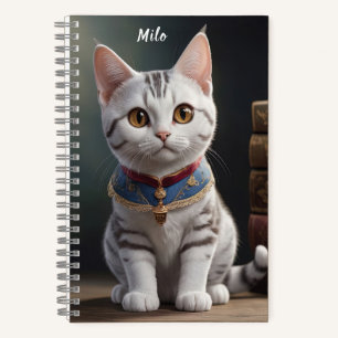 Schattige Amerikaans Korthaar Kitten met grote oge Notitieboek