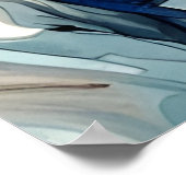 Schattige Amerikaanse astronaut Cat Poster (Hoek)