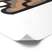 schattige amerikaanse bever poster (Hoek)