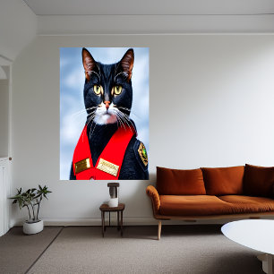 Schattige amerikaanse bobtail   AI Art Poster