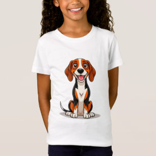 Schattige Amerikaanse Engelse Coonhound Huisdier T-shirt