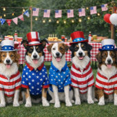 Schattige Amerikaanse honden Amerikaanse kaart