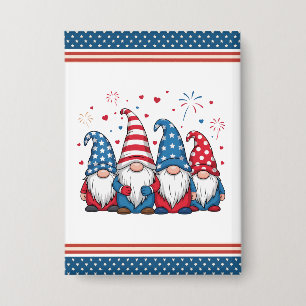 Schattige Amerikaanse Kabouters Cartoon-68123 Button