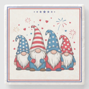Schattige Amerikaanse Kabouters Cartoon-68123 Stenen Onderzetter