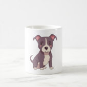 Schattige Amerikaanse pitbull terrier kawaii illus Koffiemok (Center)
