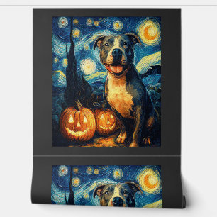 Schattige Amerikaanse Staffordshire Terrier Hond H Behang