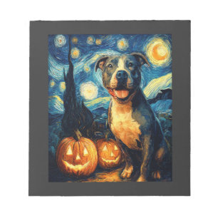 Schattige Amerikaanse Staffordshire Terrier hond H Notitieblok