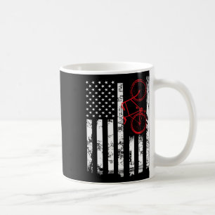 Schattige Amerikaanse Vlag Mountainbike Fietsen Ca Koffiemok