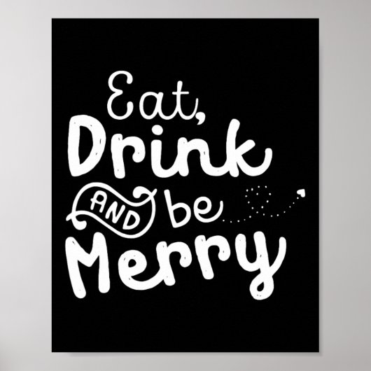 Schattige & Grappig Kerstmaal Poster (Voorkant)
