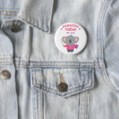 Schattige Amusante Woordspeling Koala Beer Lerares Ronde Button 5,7 Cm (In situ)