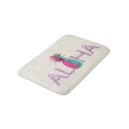 Schattige anananas Aloha Hawaiian Badmat (Gekanteld)