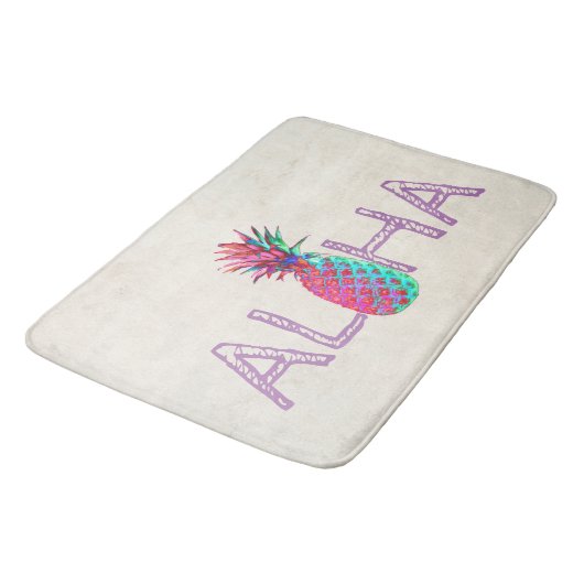 Schattige anananas Aloha Hawaiian Badmat (Gekanteld)