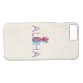 Schattige anananas Aloha Hawaiian Case-Mate iPhone Case (Achterkant (Horizontaal))